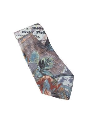Floral Musical Instrument Necktie Novelty